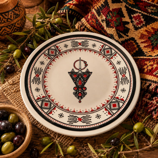 Assiette plate artisanale